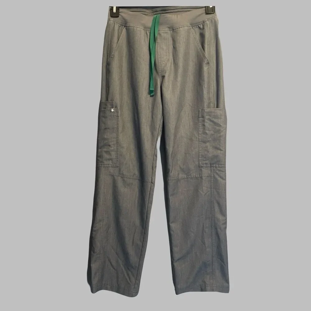 Figs Axim Cargo‎ Scrub Pants Mens Size Small Short Graphite Gray T2001S Medical